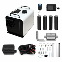 8KW 12V 24V Hepsi Bir Arada Dizel Park Isıtıcısı Dahili Yakıt Deposu LCD Kumandalı, Kamyon ve Karavanlar için Yatay Hava Dizel Isıtıcısı