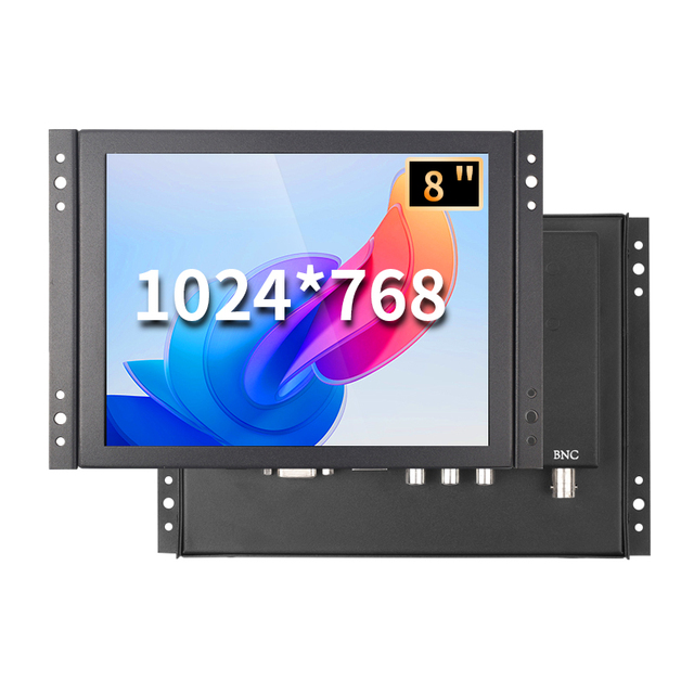8 Inch 1024*768 Open Frame Monitor 4:3 Capacitive Touch Screen Monitor Industrial LCD Display With VGA BNC AV USB