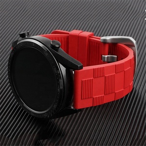 <span class=keywords><strong>Bracelet</strong></span> de montre respirant en caoutchouc fluoré Somiis orange de haute qualité 20 mm 22 mm pour <span class=keywords><strong>bracelet</strong></span> à dégagement rapide GT - Product Image 3