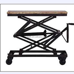 Certificado Ce Control de pie personalizado 1,5 T portador herramientas de mercancías rodillo móvil etapa hidráulica plataforma de mesa elevadora de tijera - Product Image 6