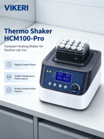 Mezclador Térmico de Laboratorio VIKERI HCM100-Pro con Calentamiento, Enfriamiento y Mezcla, Incubadora Digital Orbital de Baño Seco para Microplacas