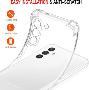 Funda de teléfono de TPU transparente para <span class=keywords><strong>Samsung</strong></span> Galaxy A04 A04S A13 <span class=keywords><strong>5G</strong></span>, protección de cámara a prueba de golpes, 1,5mm - Product Image 2