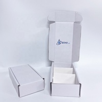 Individuell Bedruckte Kleine Wellpappe-Geschenkbox Kosmetik-Verpackungskarton Vollfarbiger Markendruck-Boxen mit Trennwand