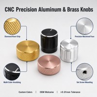 Custom CNC Metal Knob Precision Turned & Milled Control Knobs OEM Aluminum Stainless Steel Industrial Machine Knobs Manufacturer