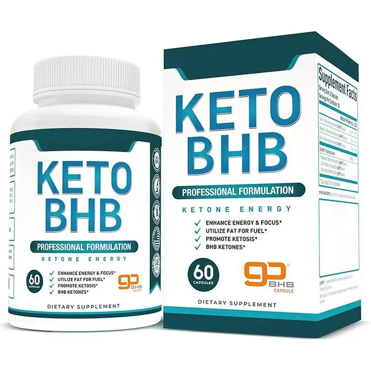 Disesuaikan kualitas baik penyerap efisien Premium Keto Diet Pills KET BHB kapsul