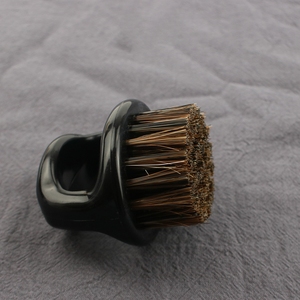Profesional hombres afeitado cara pelo peluquero cuidado cepillo de limpieza anillo mango jabalí cerdas dedo barba cepillo - Product Image 4