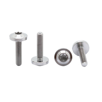 Vis Torx à grande bride en titane GR5, boulon à tête ronde pleine filetage pour modification de carénage de moto, tailles personnalisées