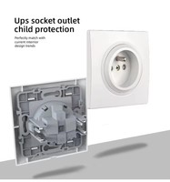 Interrupteur mural simple PLuxury EU 10A/16A 250V 0,6 mm d'épaisseur en laiton certifié CE pour projets hôteliers