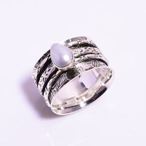 ความคิดสร้างสรรค์ปรับเงินการทำสมาธิแหวนปินเนอร์วงแหวนปั่นขายส่งออนไลน์เครื่องประดับเงิน - Product Image 1