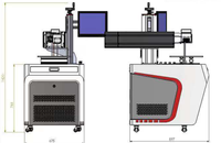 Machine de marquage laser ultraviolet nouveau modèle avec logo en verre/cristal fermé L'alimentation 5W prend en charge le format graphique AI