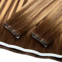 Extensions de cheveux à bandes invisibles longues de qualité supérieure avec une conception injectée sans couture, des pointes doubles et épaisses, et des cheveux vierges bruts