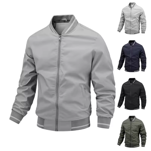 Giacca Bomber Casual di Alta Qualità Personalizzata con Colletto Rialzato, Stile Varsity, <span class=keywords><strong>Marca</strong></span> Vintage con Cerniera, Antivento e Traspirante per Uomo - Product Image 1