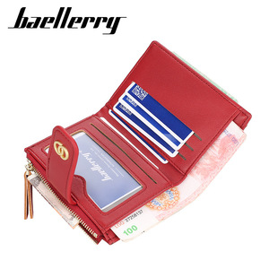 Baellerry Women's Short <b>Wallet</b> Pu Leather Multi Card Slot Zipper Fashion Buckle <b>Money</b> Clip Everyday Use - Product Image 2