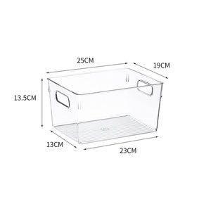 Estante de almacenamiento de libros para niños de plástico moderno con asa, estantería transparente, cesta para clasificación de libros, caja de cesta de uso de cocina - Product Image 1