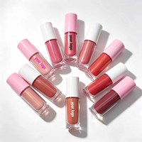 Logo personnalisé, marque privée de luxe, vente en gros, gloss à lèvres nude pailleté, gloss à lèvres végétalien, fournisseur de gloss à lèvres liquide mat
