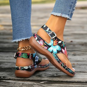 Xu Hướng Thời Trang Mùa Hè Bãi Biển Kỳ Nghỉ Giản Dị Nền Tảng Dép Đi Trong Nhà Hot Bán Cộng Với Kích Thước Của Phụ Nữ Lật Flop Trượt Trên Dép Slide - Product Image 2