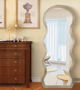 Gương Toàn Bộ Chiều Dài Lượn Sóng Hiện Đại 2022 Gương Sàn Trang Trí Phòng Ăn Gương Trang Trí Nghệ Thuật Đơn Giản Sáng Tạo - Product Image 5