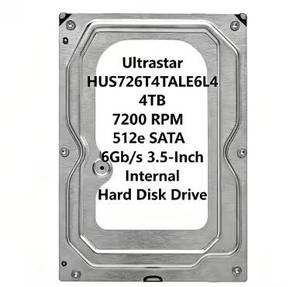 HUS726T4TALE6L4 ฮาร์ดดิสก์ 4TB ขนาด 3.5 นิ้ว ความเร็ว 6Gb/s หน่วยความจำ 128MB ความเร็วในการหมุน 7.2K RPM 4T HDD HUS726T4TALE - Product Image 1