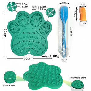 Tapis à lécher pour chiens et chats, tapis de léchage à alimentation lente avec ventouses, tapis à lécher pour beurre de cacahuète pour chiens, pour le bain et le toilettage - Product Image 4