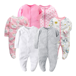 Combinaison bébé à manches longues en coton 95% certifiée CPC de classe RTS, vente en gros, barboteuse pour nourrissons, vêtements de printemps et d'été pour ramper - Product Image 3
