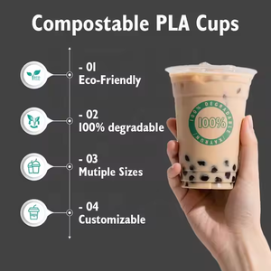 Brand New Custom Plastic <b>Cups</b> <b>With</b> <b>Lids</b> <b>And</b> <b>Straws</b> Plastic <b>Cups</b> Double Compartment Coffee & Milk Tea Cold Drink <b>Cup</b> - Product Image 4