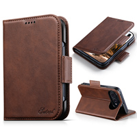 Étui portefeuille SUTENI pour iPhone Duo avec boucle magnétique, porte-cartes et support, en similicuir