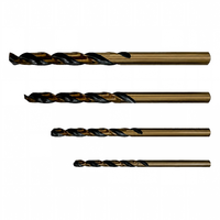 Foret hélicoïdal professionnel SANEITE HSS M20 en acier rapide à cannelure spirale et queue droite pour le perçage du métal et du bois
