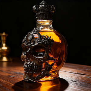 Chai rượu, chai thủy tinh, chai rượu vang, chai rượu whisky, chai nước ngọt kiểu dáng độc đáo, có sẵn trong kho - Product Image 2