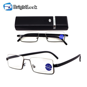 Kính đọc sách bán buôn, gọng bán viền, chống ánh sáng xanh, kiểu dáng thời trang mới, chất lượng tốt, mắt kính mỏng - Product Image 1