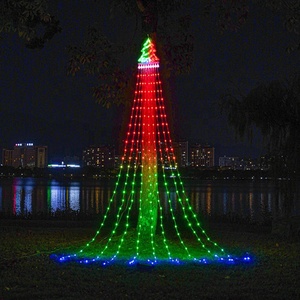 <span class=keywords><strong>Luces</strong></span> de <span class=keywords><strong>Navidad</strong></span> en Forma de Estrella, Guirnalda de <span class=keywords><strong>Luces</strong></span> LED de 340 <span class=keywords><strong>Luces</strong></span> en <span class=keywords><strong>Cascada</strong></span> para Árbol, con Estrella Superior, 8 Modos, <span class=keywords><strong>Luces</strong></span> Decorativas para Fiestas - Product Image 3