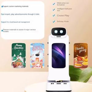 Youbao Robot <span class=keywords><strong>de</strong></span> livraison <span class=keywords><strong>de</strong></span> nourriture <span class=keywords><strong>Service</strong></span> <span class=keywords><strong>de</strong></span> réception <span class=keywords><strong>de</strong></span> bienvenue Maison <span class=keywords><strong>de</strong></span> thé Restaurant Préposé Promotion Commande Distribution 12 niveaux 60kg - Product Image 2