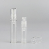 Flacons de parfum vides en acrylique 5ml 10ml 12ml 15ml avec pompe pulvérisatrice transparente et flacon vaporisateur pour emballage de soins de la peau
