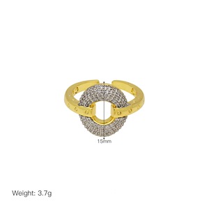 Anello BD-D1139 Bicolore Placcato Vintage con Zirconia Cubica e Strass, Gioiello Punk - Product Image 6