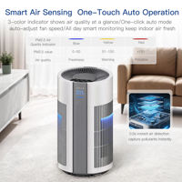 Purificateur d'air intelligent HEPA 13, diffuseur d'arômes, éliminateur d'odeurs d'animaux et de fumée, machine à parfum pour grande pièce