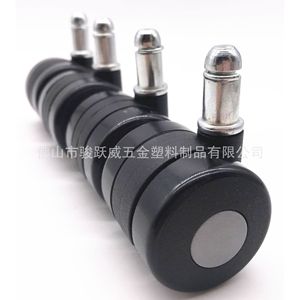 Roulettes pour chaise pivotante, diamètre 40 mm, noires et grises, fonctionnement silencieux, pour chaises de toilettage, roulettes pour meubles de bureau - Product Image 5