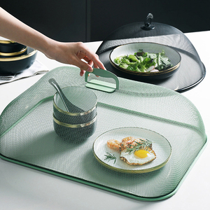 <span class=keywords><strong>Couvre</strong></span>-<span class=keywords><strong>plat</strong></span> en maille de 47 cm, rond, carré, rectangulaire, pour la cuisine, en fer, en métal, pour protéger les aliments - Product Image 2
