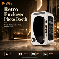 Kiosque photo rétro avec écran tactile de 18,5 pouces et paiement NAYAX