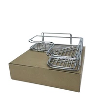 Étagères de rangement en forme de cœur pour cuisine et salle de bain, étagère d'angle murale en acier inoxydable sans perçage pour rangement de cuisine