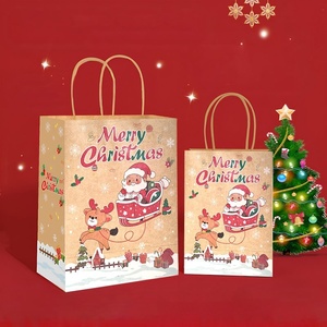 Bolsas de papel con logo impreso personalizado, bolsas de mano, bolsas navideñas, bolsas de regalo y bolsas de embalaje con asas de cuerda larga - Product Image 3