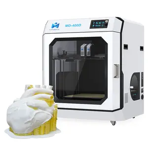 Mingda Nieuwe MD-400D Idex Vrije Nivellering Voorraad 3d Printer Onafhankelijke 400*400*400Mm