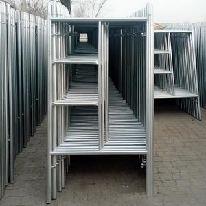 Nhà Máy Giá Tùy Chỉnh Q345 Di Động Mạ Kẽm H-Hình Thợ Thang Giàn Giáo Hệ Thống Cho Ngoài Trời Xây Dựng Xây Dựng An Toàn - Product Image 4