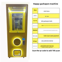 Distributeur de cadeaux en verre trempé de style influenceur, machine à gachapon à code QR, boîte mystère, à monnayeur, pour lancement de centre commercial