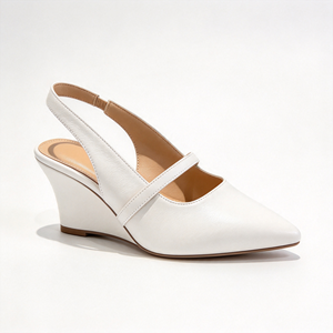Sandalias de tacón con punta y tira trasera para mujer, de cuero sólido, estilo Mary Jane, para verano, zapatos de vestir, de fiesta, con logo personalizado - Product Image 4