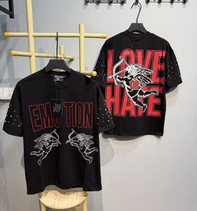 Camisetas de Hombre de Alta Calidad, Nuevas, Estilo Urbano, con Estampado Gráfico de Emociones Mixtas, Deportivas, de Manga Corta, Casuales, Talla Grande - Product Image 2