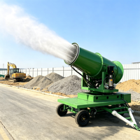 Canon à brouillard industriel puissant à forte force de vent, brume micronique pour la suppression de la poussière et la purification de l'air
