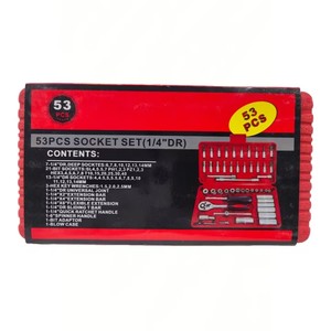 53 Pièces d'Outils de Réparation Automobile, Ensemble de Clés à Cliquet, Boîtier OEM Portable Multifonctionnel en Plastique et Acier - Product Image 5