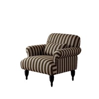 Fauteuil de salon moderne de style français, fauteuil de détente en tissu de coton pour les appartements grands et petits