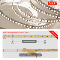 Yeni Gelenler 2700 - 6000 K Üç Renkli Kısılabilir IP20 LED Işık 12V 24V Düşük Voltajlı Ev Dolabı Gardırop Dekor LED Işık Şeritleri