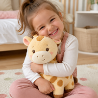 Fabricante de Peluches Personalizados, Muestra de Regalo Creativo, Muñecos de Peluche Personalizados, Jirafa de Peluche, OEM ODM, Juguetes de Peluche Sin Relleno