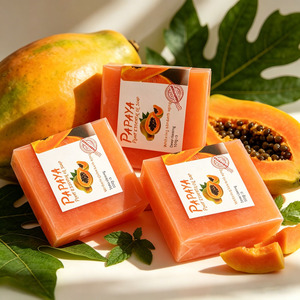 Papaya <b>Soap</b> Whitening Brightening Face Body Kojic Acid Turmeric <b>Soap</b> OEM Private Label Wholesale - Product Image 6